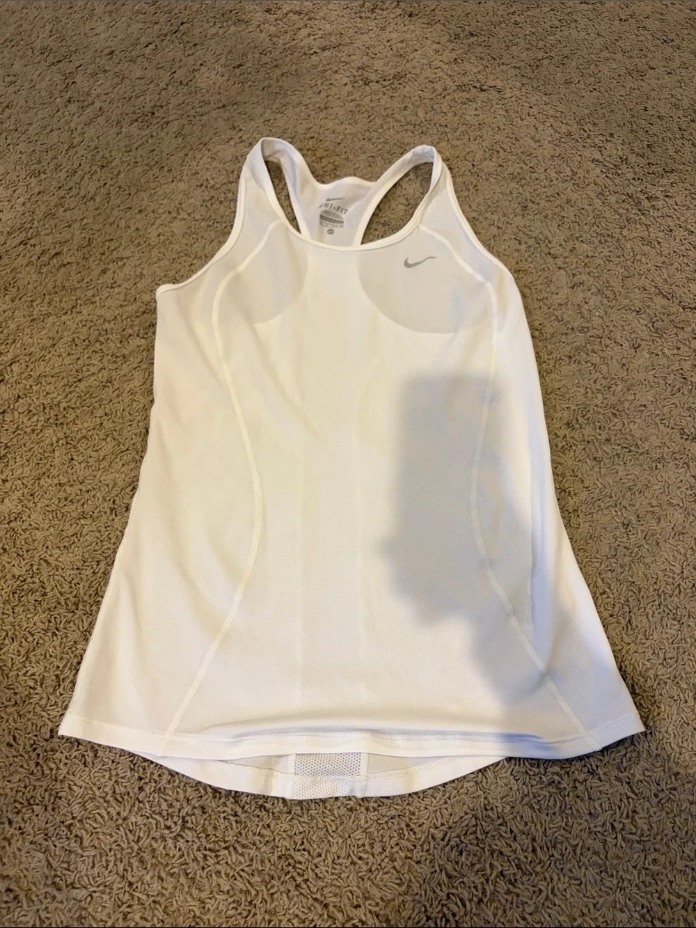 Nike White Women's Racerback Performance Tank